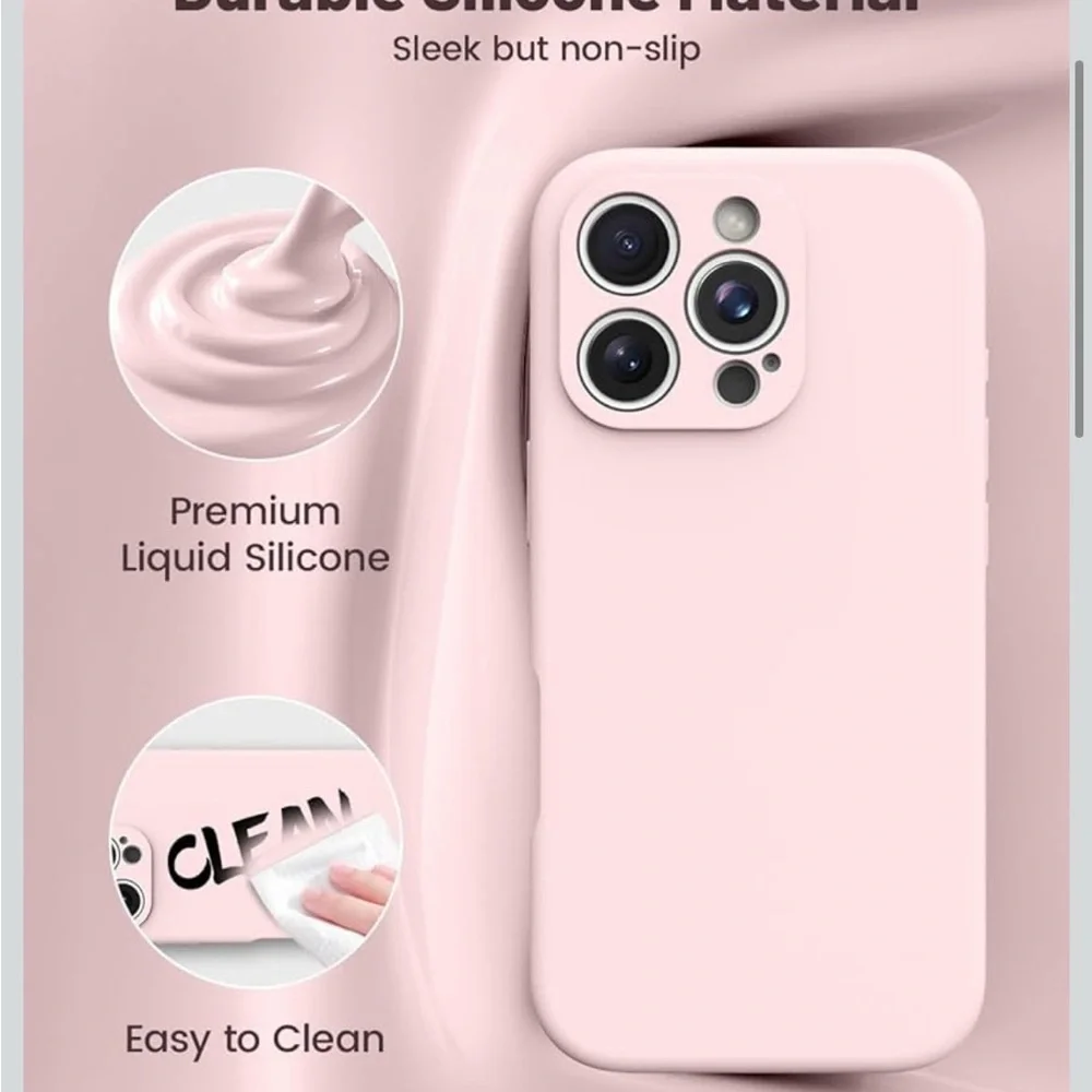 OTOFLY for iPhone 16 Pro Max Case, Compatible Chalk Pink